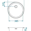 ALVEUS köögivalamu FORM 10, 450mm, I, roostevaba teras, satiin