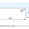 CDA PL50 US nurgalukk klaasuksele 8-12mm klaasile (südamik ei ole komplektis) toon must