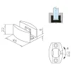 GF juhik 6109 klaasuksele 8-12mm rst disain