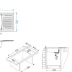 ALVEUS köögivalamu GALEO 30, 860x500mm, I, roostevaba teras, satiin