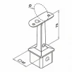 QRAIL postiots MOD4710 Ø 48,3mm AISI304