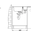 ALVEUS köögivalamu LINE MAXIM 10, 985x505mm, F/S, pööratav, roostevaba teras, satiin