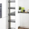 PEKA KESSEBÖHMER DISPENSA ARENA STYLE kõrge korvpüstak antratsiit ,K1600-1900 , L250mm , 5 korvi