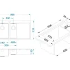 ALVEUS köögivalamu PURE 60 UP parem, 980x525mm, F/S, roostevaba teras, satiin