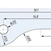 CDA PD10 alumine nurgahing 8-12mm klaasile toon RST harjatud
