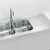 ALVEUS köögivalamu CLASSIC PRO 100, 1200x600mm, L, roostevaba teras, satiin