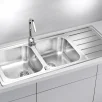 ALVEUS köögivalamu LINE MAXIM 100, 1165x505mm, F/S, pööratav, roostevaba teras, satiin