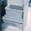 HAILO Euro Cargo S 300 prügikastisüsteem 30L +katteplaat metall, helehall