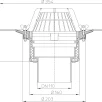 HL lamekatusekaev DN110mm, surverõngaga ühendusega - HL62/1