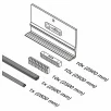 QRAIL EGS Pro tihendite komplekt klaasile 16,76mm reguleeritav 5m