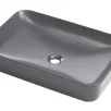 DEANTE vannitoavalamu TESS, 396x597x111mm, tööpinnale paigaldadav, keraamiline, antratsiit