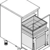 HAILO CARGO TRIPLE XL 450 prügikastisüsteem ülaplaadiga 55L, K402,S420, tumehall