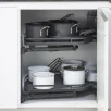 PEKA LEMANS 2 ARENA STYLE nurgakorvsüsteem kpl. vasak, 450mm uksele, antratsiit