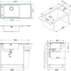 ALVEUS köögivalamu STRICTO 30, 980x472mm, parem, pealt paigaldatav (F/S), roostevaba teras, satiin