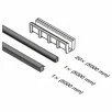 QRAIL EGS Hybrid tihendite komplekt klaasile 10 - 10,76mm L-5000mm