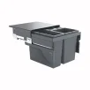 HAILO AS Cargo prügisüsteem 500mm 17L/13L/13L, tumehall L468 x S434 x K370
