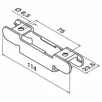 QRAIL adapter MOD 0781 käsipuu kandurile AISI 316