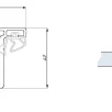 CDA leng Palermo klaasuksele L-1250mm toon RST viimistlus