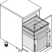 HAILO CARGO TRIPLE XL 450 prügikastisüsteem ülaplaadiga 55L, K402,S420, tumehall