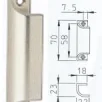 HOPPE rõduukse kõrv 430/70 F8019SG(tumepruun)