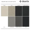 DEANTE valamu CORDA, 550x460x204mm, pealt või alt paigaldatav, kivi, Metallic Anthracite