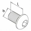 QRAIL kruvi MOD0511 M5x16mm ISO7380 A2-70