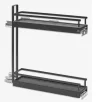 PEKA KESSEBÖHMER Arena Style 150mm väljat.üksus 2 alum.korviga, antratsiit