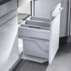 HAILO Euro Cargo S 450 prügikastisüsteem 19L/19L+katteplaat metall, helehall