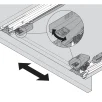 BLUM MOVENTO päästik puitsahtli siinile T51.7601 (parem)