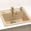 ALVEUS köögivalamu FORMIC 20, 520x510mm, I/U, graniit, pebble-G02M