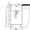 ALVEUS köögivalamu QUADRIX 30, 400x400x200mm, U, roostevaba teras, satiin