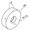 QRAIL adapter MOD7723 sileda tallaga AISI316
