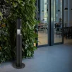 JNF Automaatne jalal käte desinfitseerimisjaam AISI 304 RAL9005 must jalg RST taust