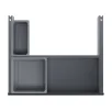 VAUTH-SAGEL ENVI Orga-Board sahtel, L500mm, 1x1,2L/1x2,7L hoidik, hõbedane (PRVSM5)