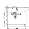 ALVEUS köögivalamu DUO 30, 752x440mm, U, roostevaba teras, satiin