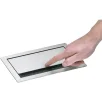 SCH EVOline FlipTop Push pistikupesa, 2xSchuko+2USB, 3-ne, roostevaba