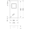 ALVEUS köögivalamu QUADRIX 10, 180x400x175mm, U, roostevaba teras, satiin