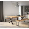 GTV INDUSTRIA lauajalg 710 mm x 820 mm, profiil 80 x 20 mm, must x-kujuline