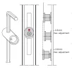 ROTO reguleerimisvõti 4 mm + V sulusetapp (Zapfen)