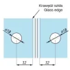 CDA klaasiklamber 8-10mm klaasile 135kraadi toon läikiv kroom