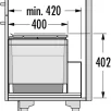 HAILO CARGO TRIPLE XL 800 prügikastisüsteem ülaplaadiga 28L/28L/18L , K402,S420, tumehall