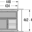HAILO AS Cargo prügisüsteem 500mm 17L/13L/13L, tumehall L468 x S434 x K370