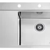 ALVEUS köögivalamu PURE 50 parem, 860x525mm, F/S, roostevaba teras, satiin