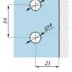 CDA klaasiklamber sein/klaas üp tallaga klaasile 6-8mm H=65mm toon RST harjatud