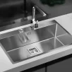 ALVEUS köögivalamu STYLUX 40, 790x510mm, F/S, roostevaba teras, satiin