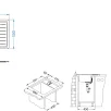 ALVEUS köögivalamu GALEO 10, 615x500mm, I, roostevaba teras, satiin