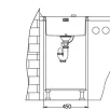 ALVEUS köögivalamu PURE 20, 465x525mm, F/S, roostevaba teras, satiin