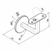 QRAIL käsipuu kinniti MOD0111 seinal torule Ø 48,3mm AISI304 harjatud