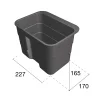 SCH Ninka biojäätmete ämber uksele kinnituv 4,2L (227x165x170mm), tumehall