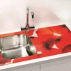 ALVEUS köögivalamu GLASSIX 10, 860x500mm, I, pööratav, roostevaba teras/eritellimusel klaas